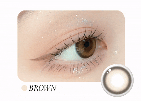 [Yearly] Cuddling Brown (Toric) Colored Contact Lenses - Silicone Hydrogel