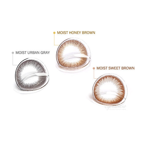 [Yearly] Moist Honey Brown (Toric) Colored Contact Lenses - Silicone Hydrogel