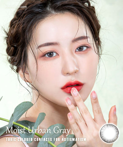[Yearly] Moist Urban Gray (Toric) Colored Contact Lenses - Silicone Hydrogel