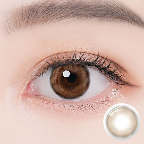 [1Day] i-SHA Oriana Ariel Brown Colored Contact Lenses