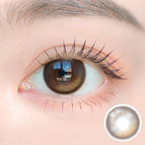 [Monthly] i-SHA Oriana Edge+ Brown Colored Contact Lenses