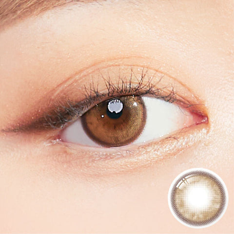 [1Day] i-SHA Oriana Molton Amber Brown Colored Contact Lenses