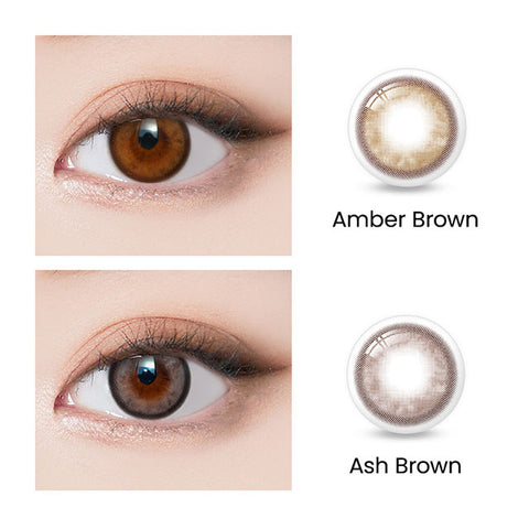 [Monthly] i-SHA Oriana Molton Ash Brown Colored Contact Lenses