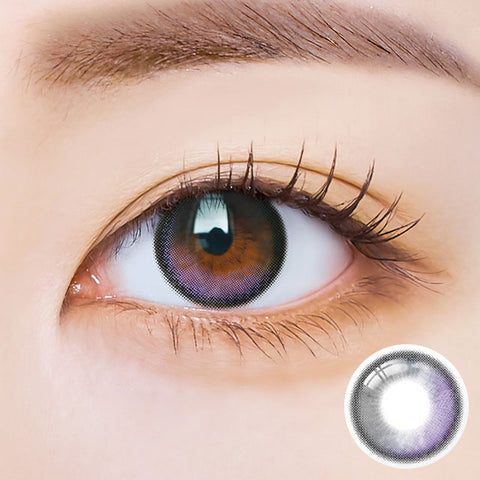 [Monthly] i-SHA Polaris Ursa Deep Wine Colored Contact Lenses - Silicone hydrogel