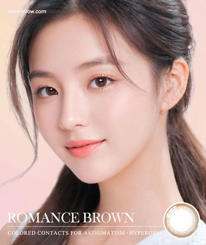 [Yearly] Romance Brown (Hyperopia) Colored Contact Lenses