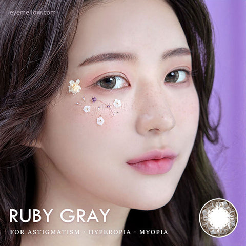 Ruby Gray Colored Contact Lenses