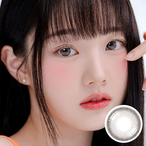 [Monthly] Sugar Cream Ash Gray Colored Contact Lenses