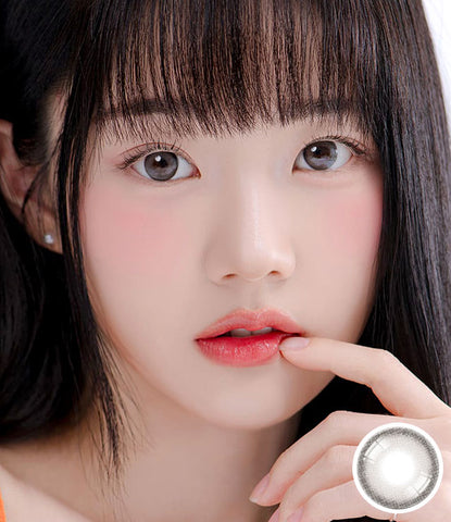 [Monthly] Sugar Cream Ash Gray Colored Contact Lenses