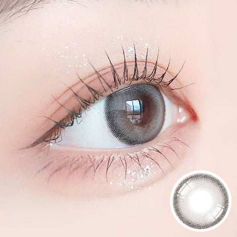 [Monthly] Sugar Cream Ash Gray Colored Contact Lenses