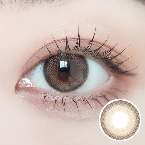 [Monthly] Mauve Milk Brown Colored Contact Lenses